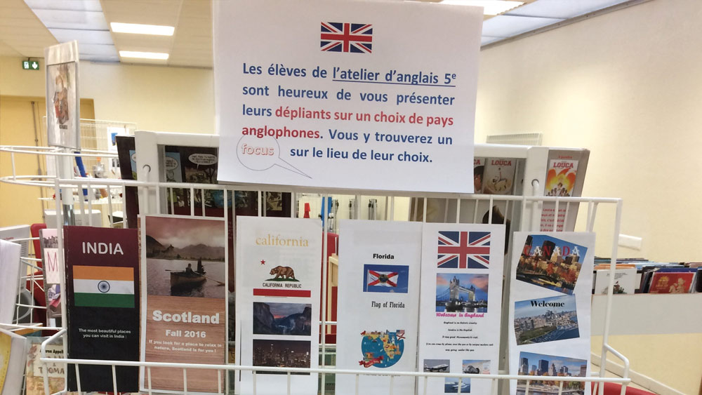 Leaflets sur les pays anglophones