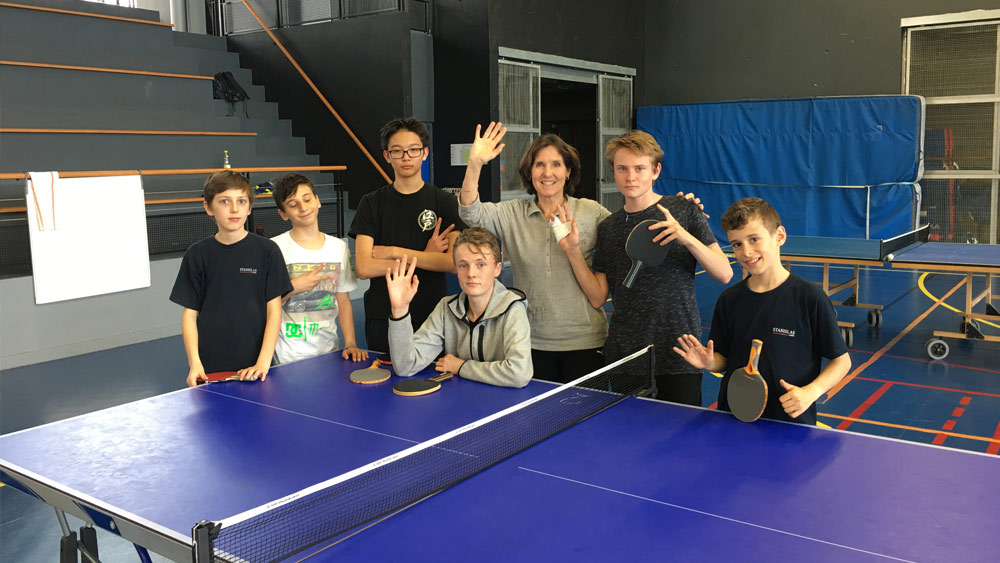 Stanislas vainqueur du championnat par équipe district de Tennis de table 