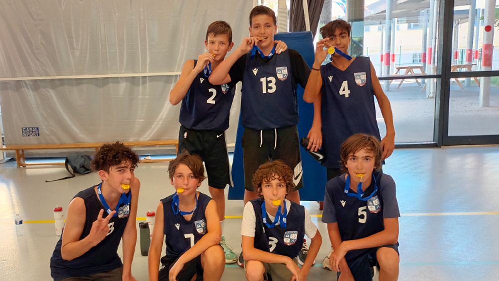 les benjamins garçons sont champions des Alpes Maritimes en basket