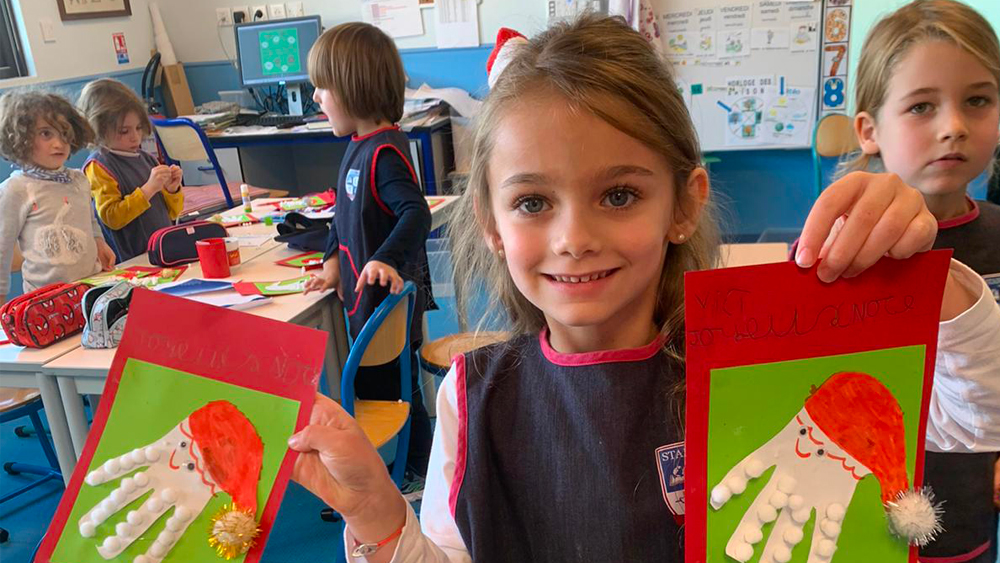 Cartes de Noël maternelle