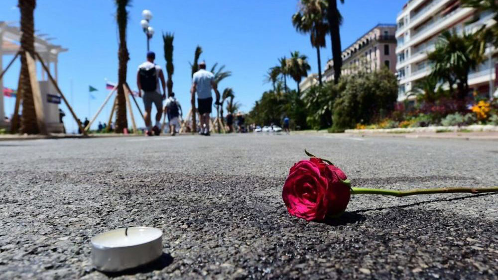 Hommage à l’une des victimes de l’attentat de Nice