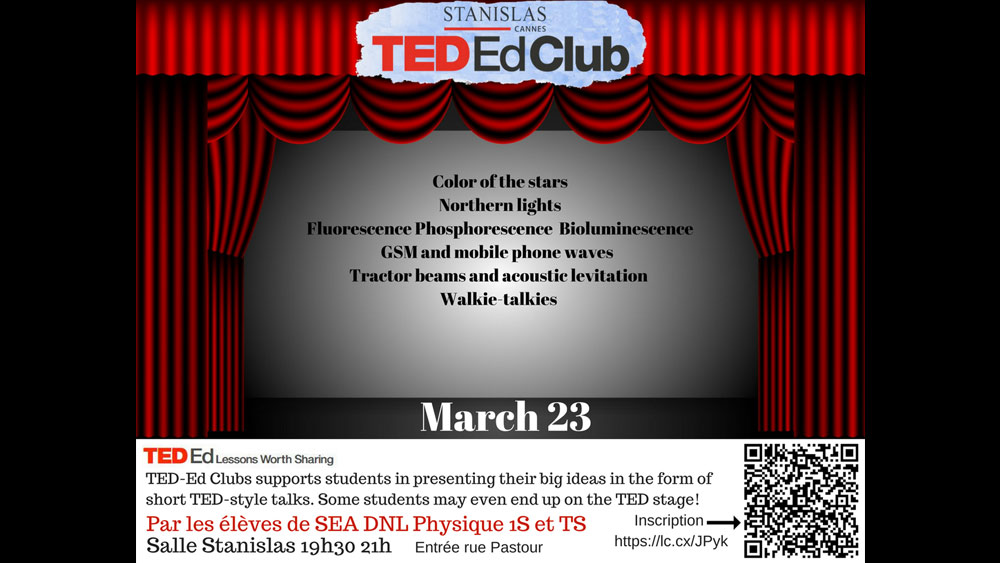 Stanislas Cannes TED Ed Club