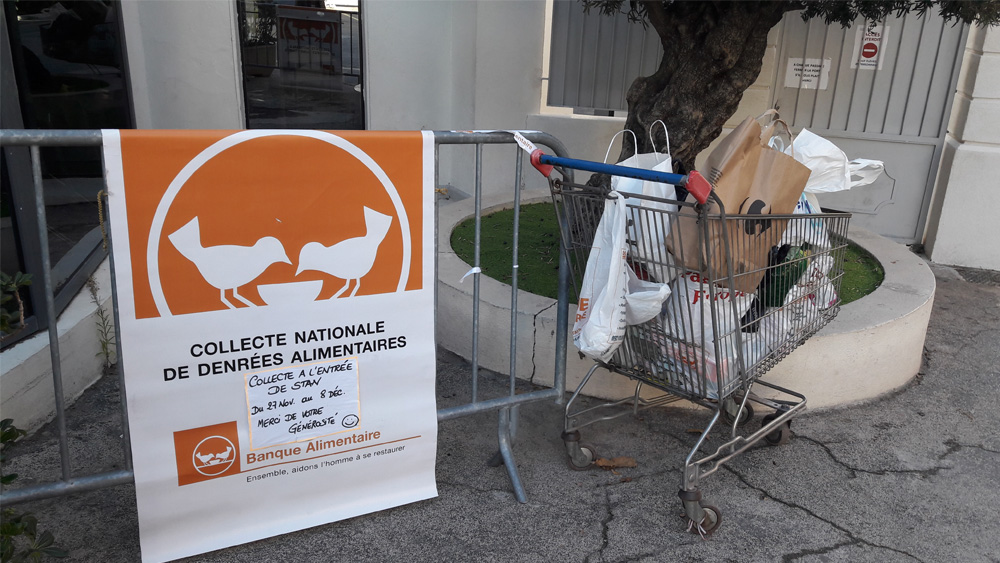 Récolte de denrées pour la Banque Alimentaire