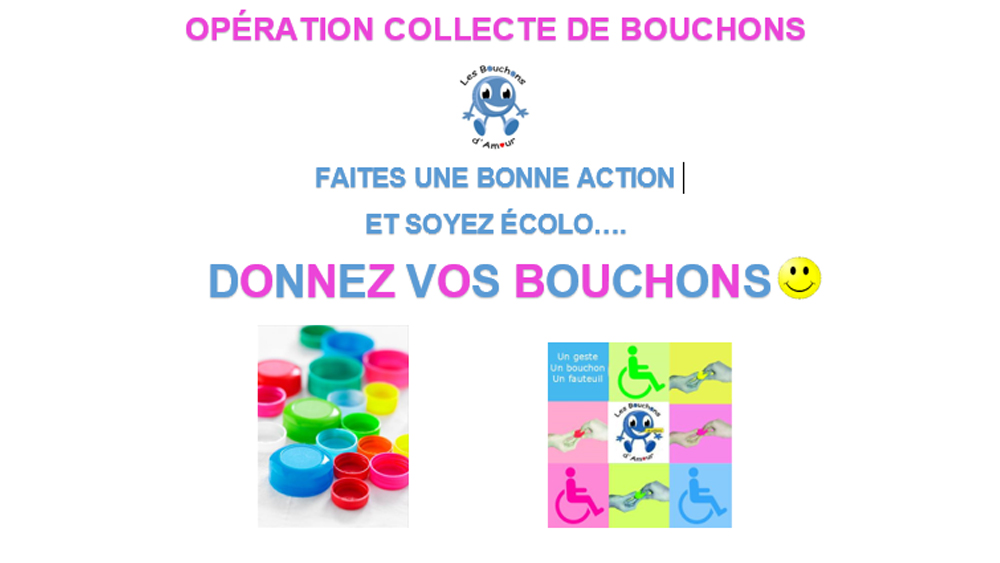 Opération « collecte de bouchons »