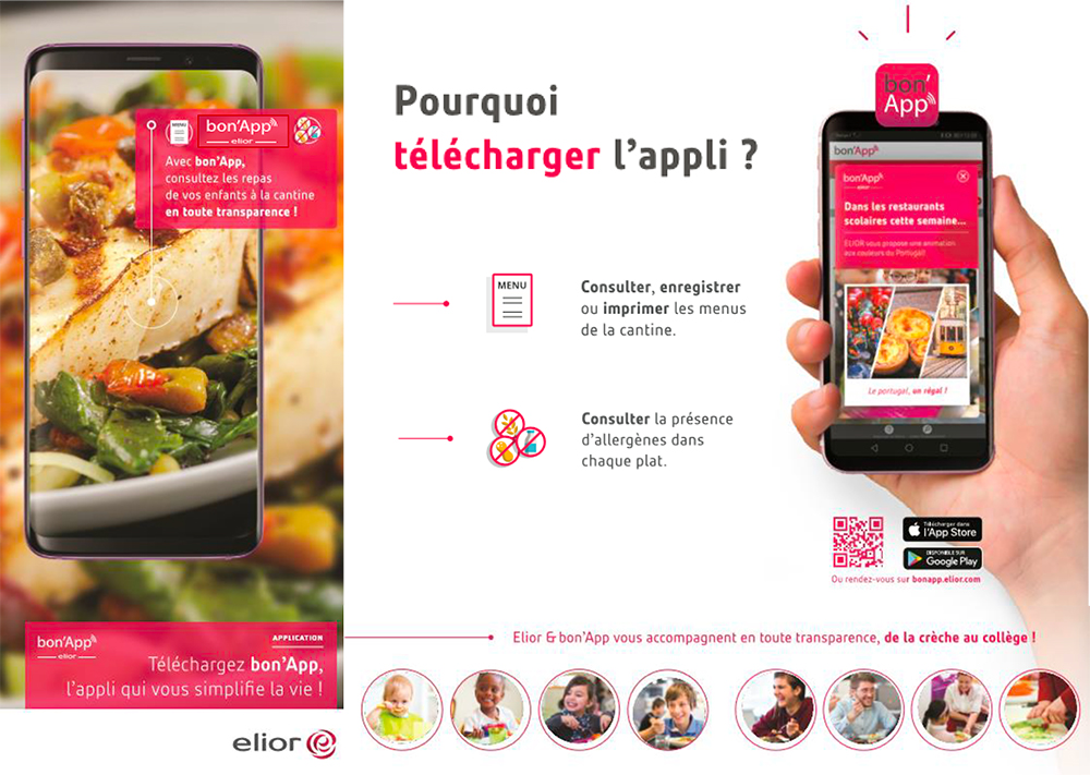 Application BON'APP : les menus sur votre smartphone !