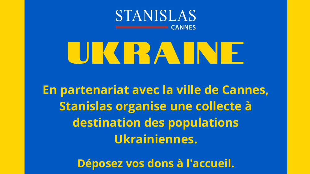 Stanislas organise une collecte pour venir en aide au peuple Ukrainien